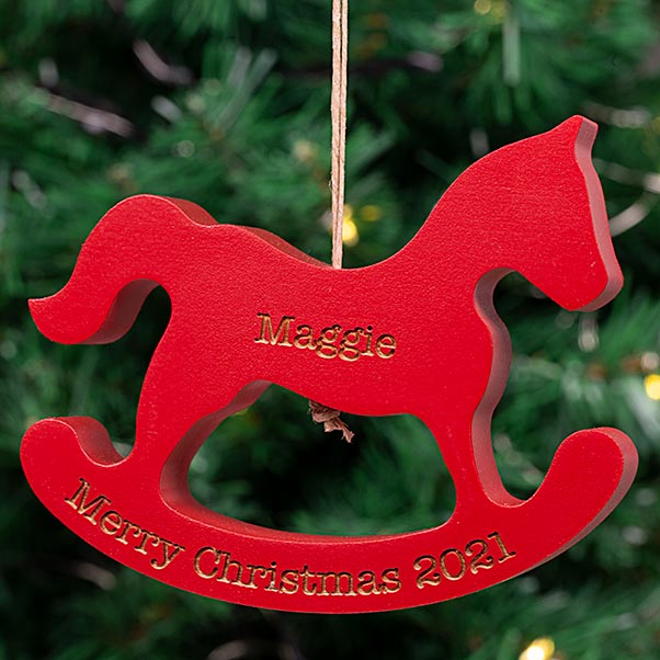 Rocking Horse Ornament - RED